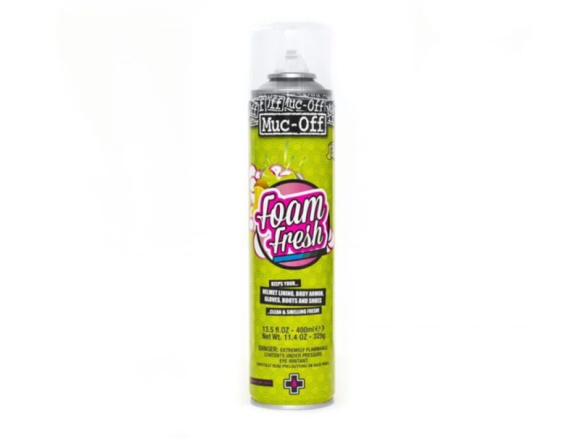 MUC-OFF Foam Fresh - Čistící pěna na oblečení a výstelku helmy (400 ml)
