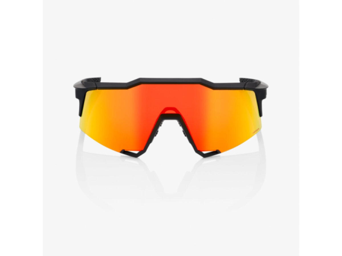 100% brýle Speedcraft Soft Tact Black (HiPER Red Multilayer Mirror Lens)