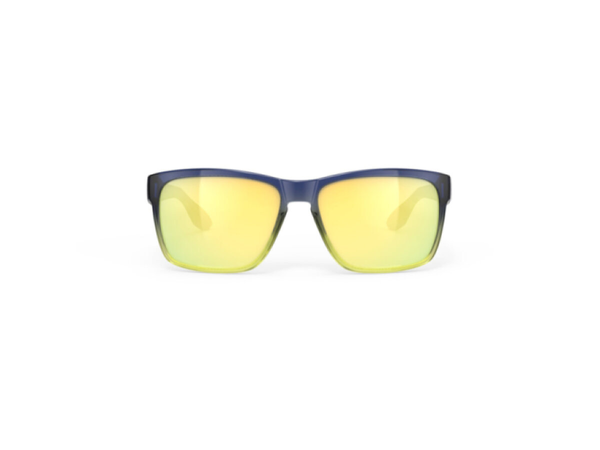 Rudy Project brýle Spinhawk Edge Crystal Blue Avio Apple Green Fade (Multilaser Yellow)