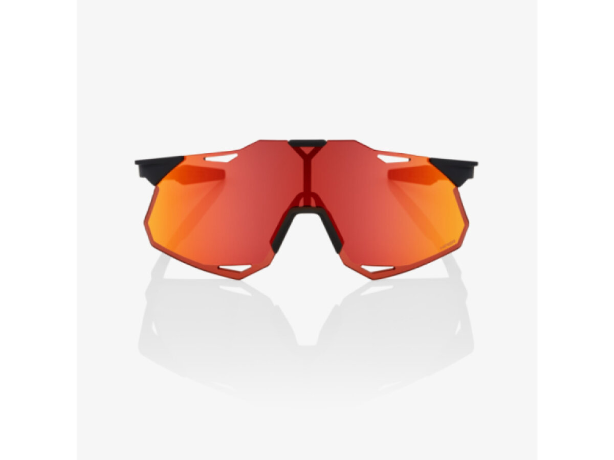 100% brýle Hypercraft XS Soft Tact Black (HiPER Red Multilayer Mirror Lens)