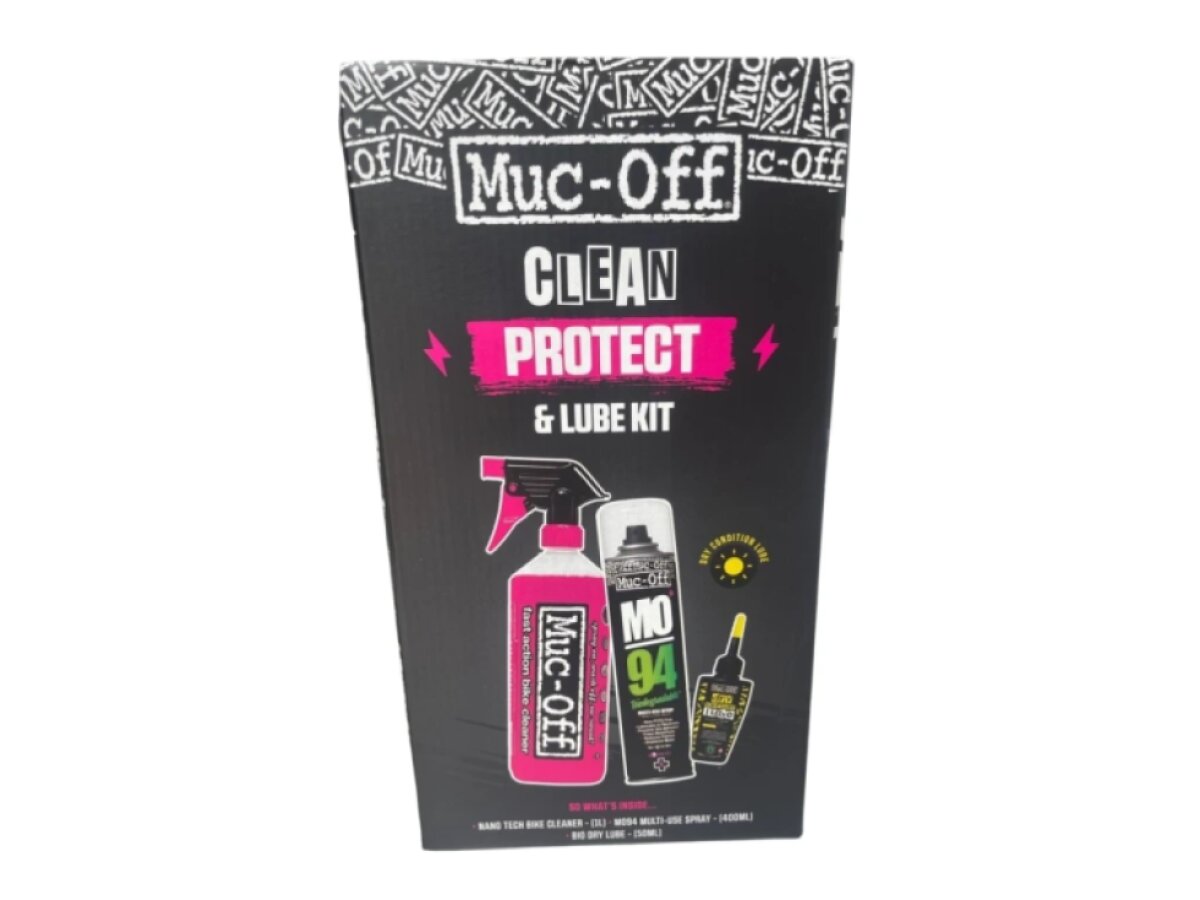 MUC-OFF Clean, Protect & Lube Dry Kit - Sada pro mytí, ochranu a lubrikaci kol