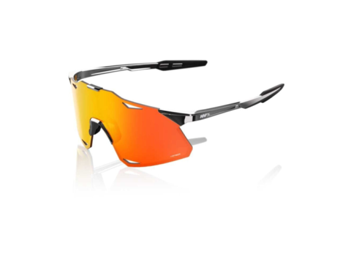 100% brýle Hypercraft Black Chrome (HiPER Red Mirror)