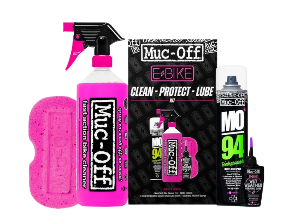 MUC-OFF eBike Clean, Protect & Lube Kit - Sada pro mytí, ochranu a lubrikaci elektrokol