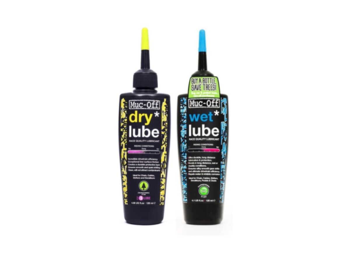 MUC-OFF Wet + Dry 120 ml Twin Pack - sada 2 maziv na řetěz
