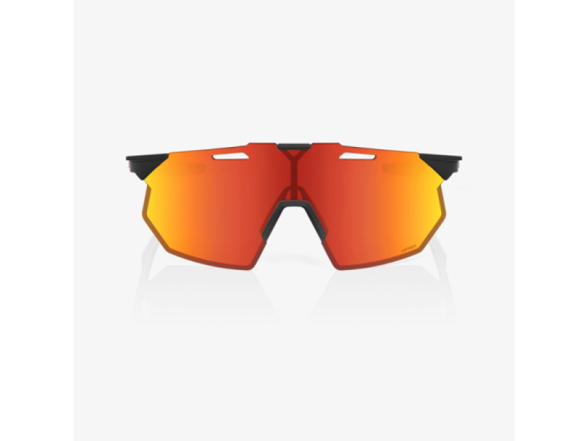 100% brýle Hypercraft SQ Soft Tact Black (HiPER Red Multilayer Mirror Lens)