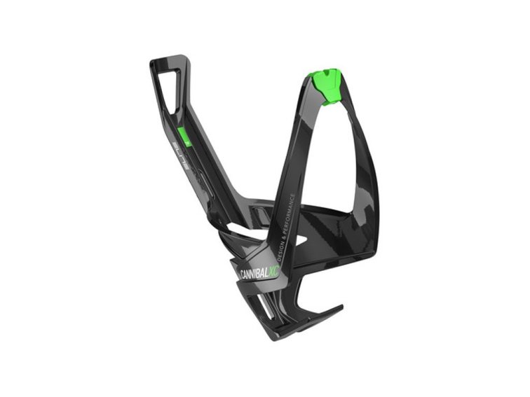 Elite košík na láhev Cannibal XC (černý lesklý/zelený)