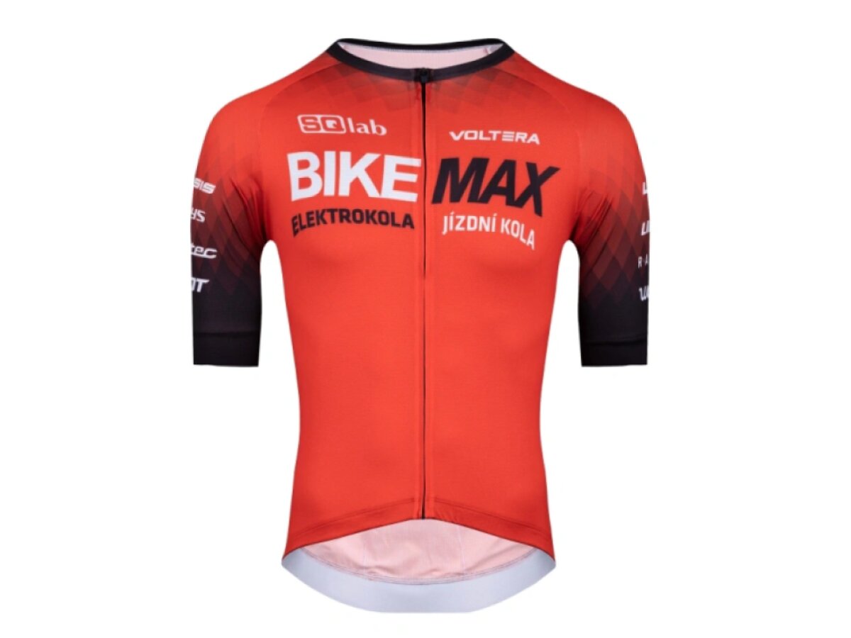 BIKEMAX dres DNA PRO krátký rukáv (červený) sportovní střih