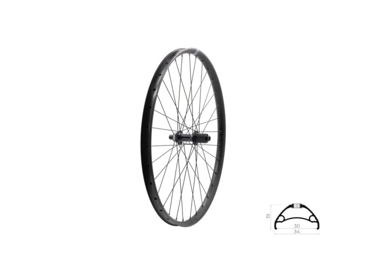 KLS zapletené kolo zadní 27,5" ASESINO disc (šířka 30 mm)