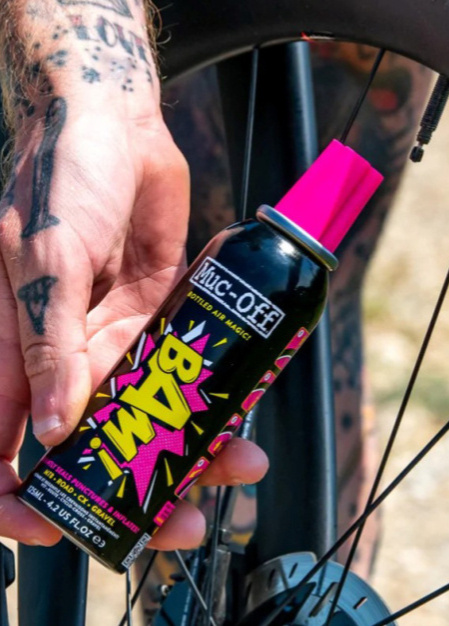 MUC-OFF B.A.M! Inflate & Repair - Opravný sprej na jízdní kola (125 ml)