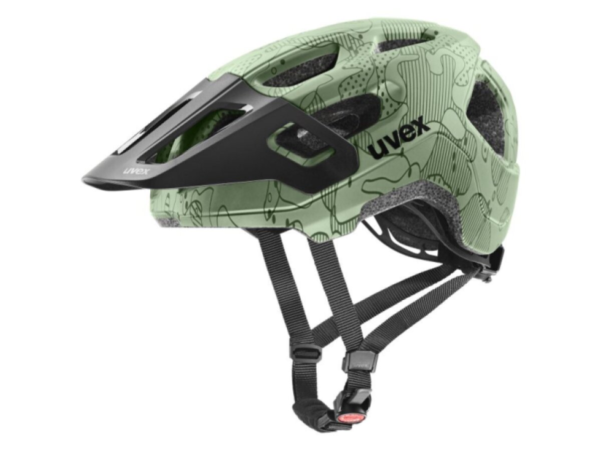 Uvex helma dětská React jr. (moss green altimeter)
