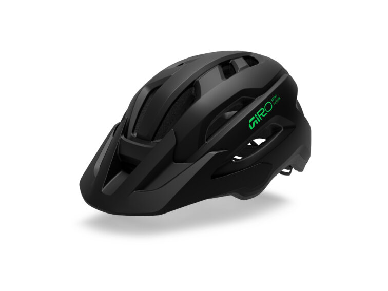 Giro helma Fixture II Youth (Mat Black/Vivid Green)