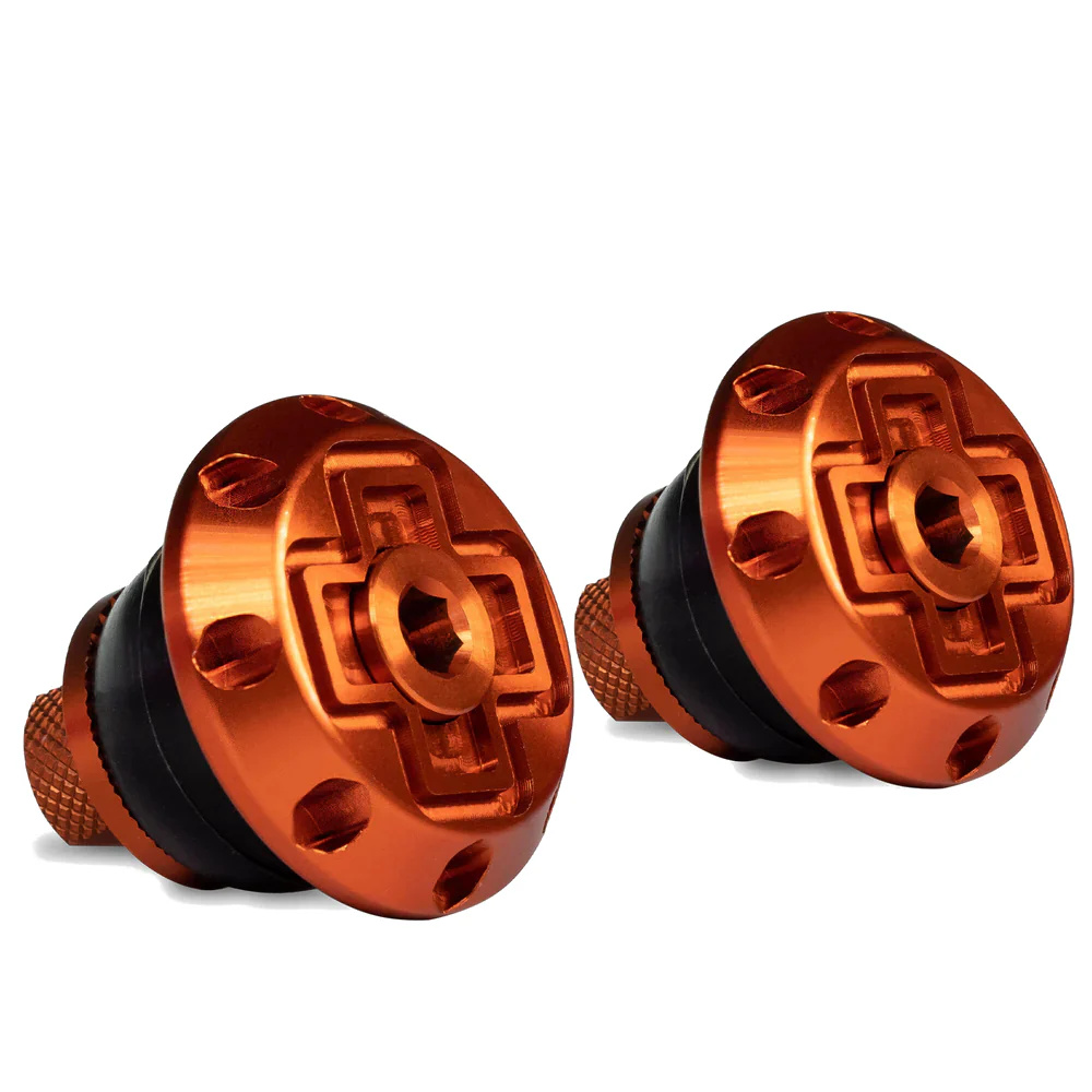 MUC-OFF Disco Bar End Plugs - Koncovka do řídítek (Oranžová)