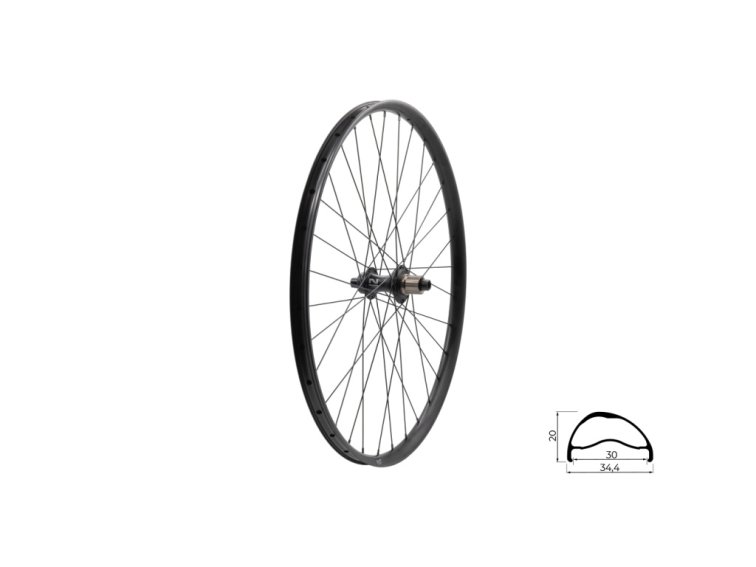 KLS zapletené kolo zadní 27,5" SEGADOR SL disc (šířka 30 mm)