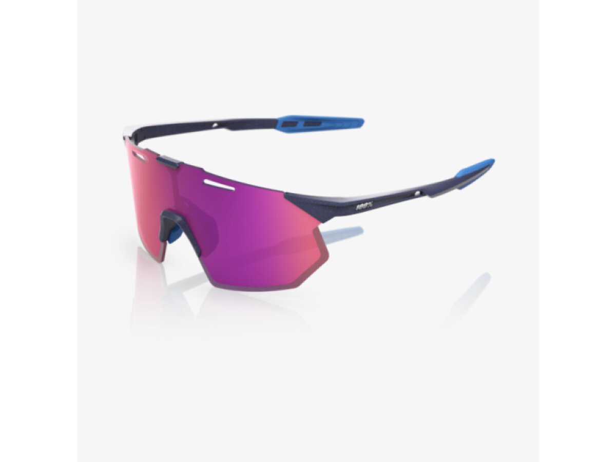 100% brýle Hypercraft SQ Satin Storm Metallic (Purple Mirror Lens)