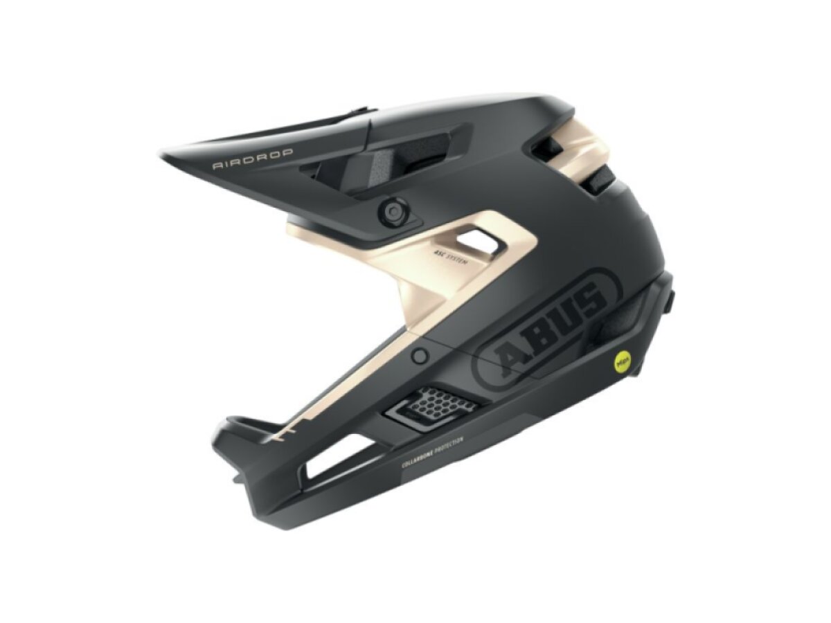 Abus helma integrální fullface AIRDROP MIPS (black gold)