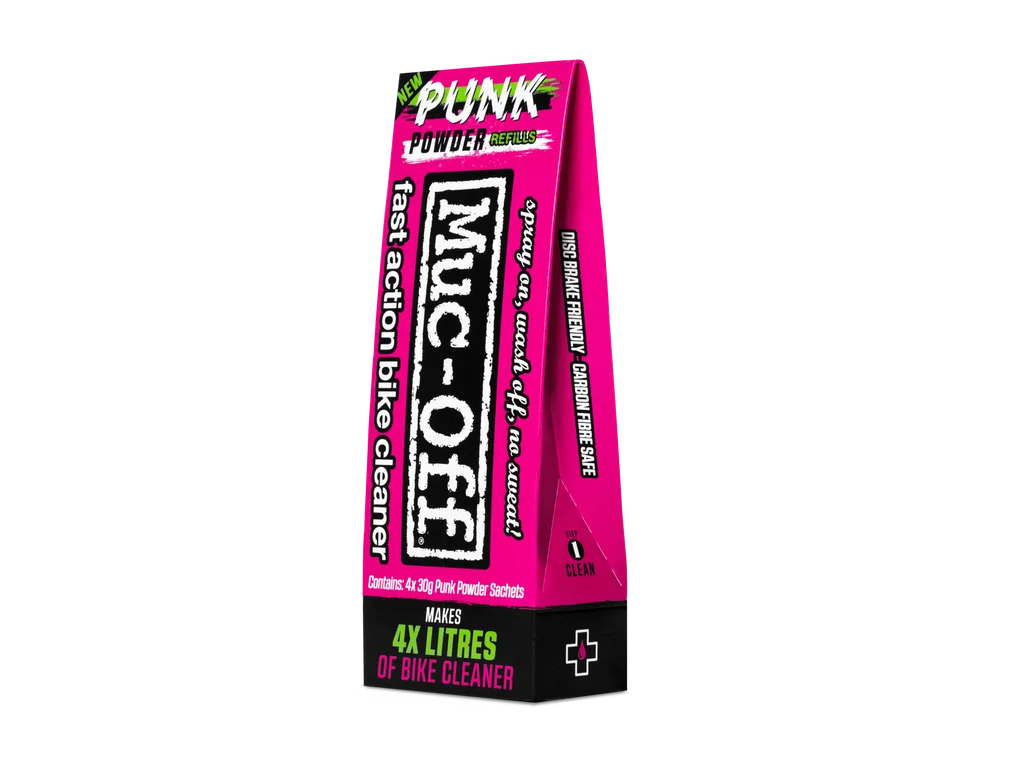 MUC-OFF Punk Powder Refills - Eko sypký prášek na čištění kol (4 ks)
