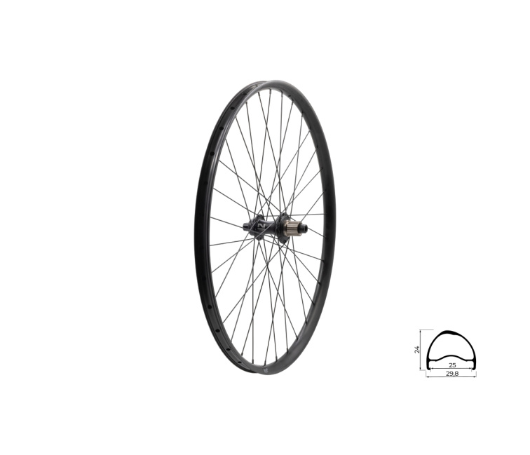 KLS zapletené kolo zadní 27,5" SEGADOR SL disc (šířka 25 mm)