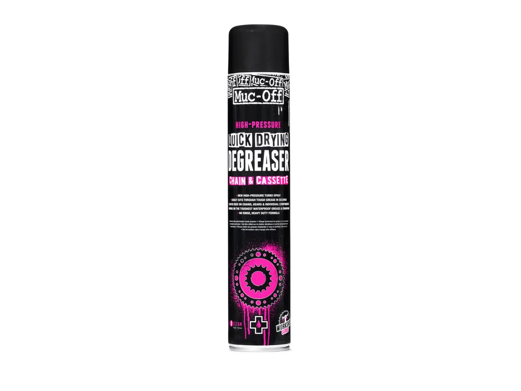 MUC-OFF High-Pressure Quick Drying Degreaser Chain and Cassette - Vysokotlaký rychleschnoucí čistič na řetěz a kazetu (750 ml)