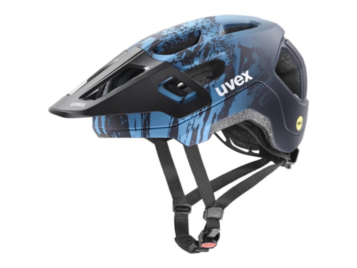 Uvex helma dětská React jr. MIPS (azure - deep space matt)