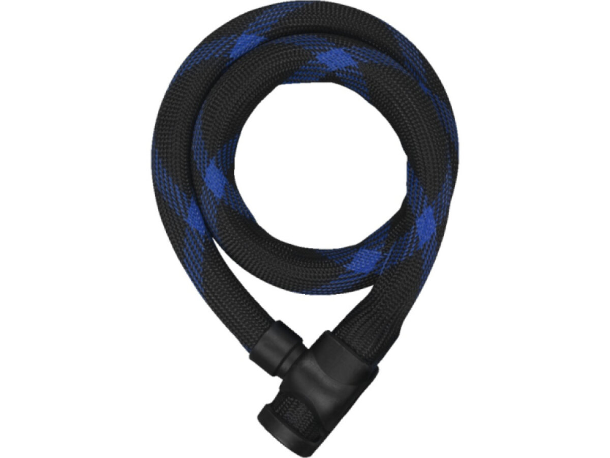 Abus zámek spirálový Ivera Steel-o-chain 7200 (klíč) (černá/modrá)
