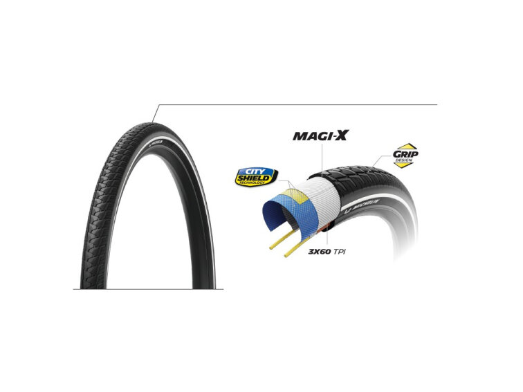 Michelin plášť City Touring (skládací) 27,5X2.00 E-50 (černá)