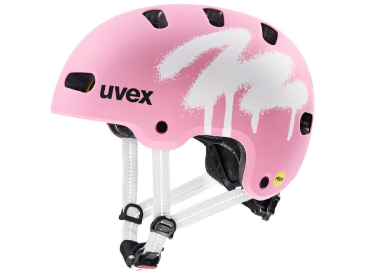 Uvex helma dětská Kid 4 style MIPS (spray strawberry matt)