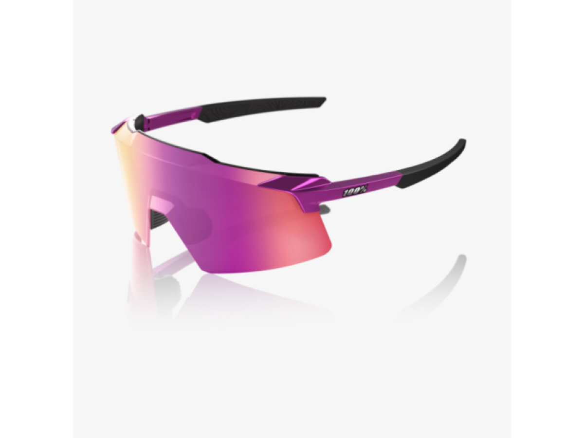 100% brýle Aerocraft Gloss Purple Chrome (Purple Multilayer Mirror Lens)