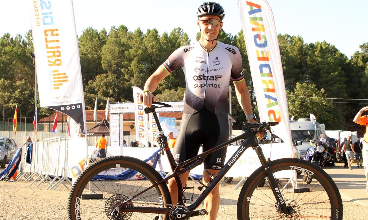 Jaroslav Kulhavý na závodě MTB