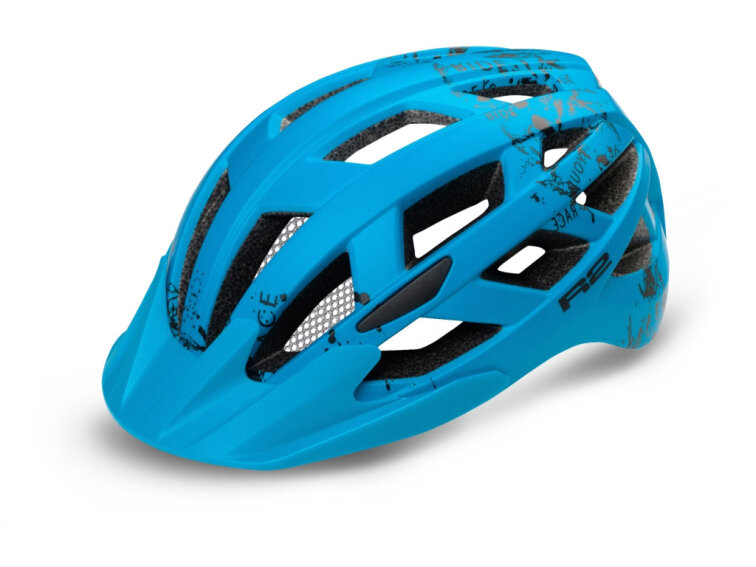 R2 helma dětská LUMEN JUNIOR (modrá/ černá) ATH20E