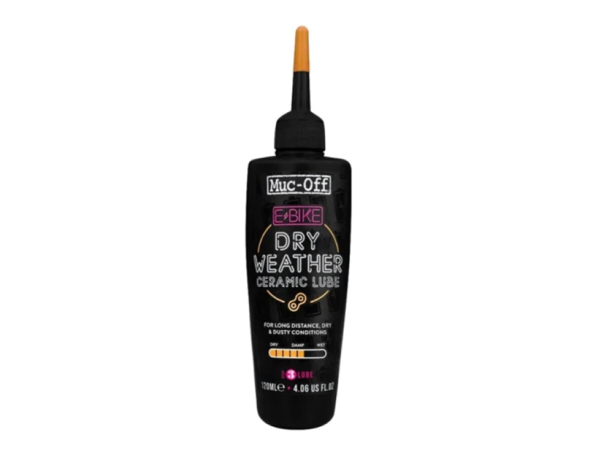 MUC-OFF Ebike Ceramic Dry Lube - Mazivo na řetěz elektrokol s keramikou do sucha (120 ml)