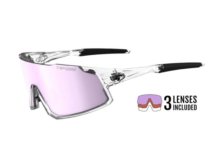 TIFOSI brýle Stash Crystal Clear (Clarion Purple/AC Red/Clear)