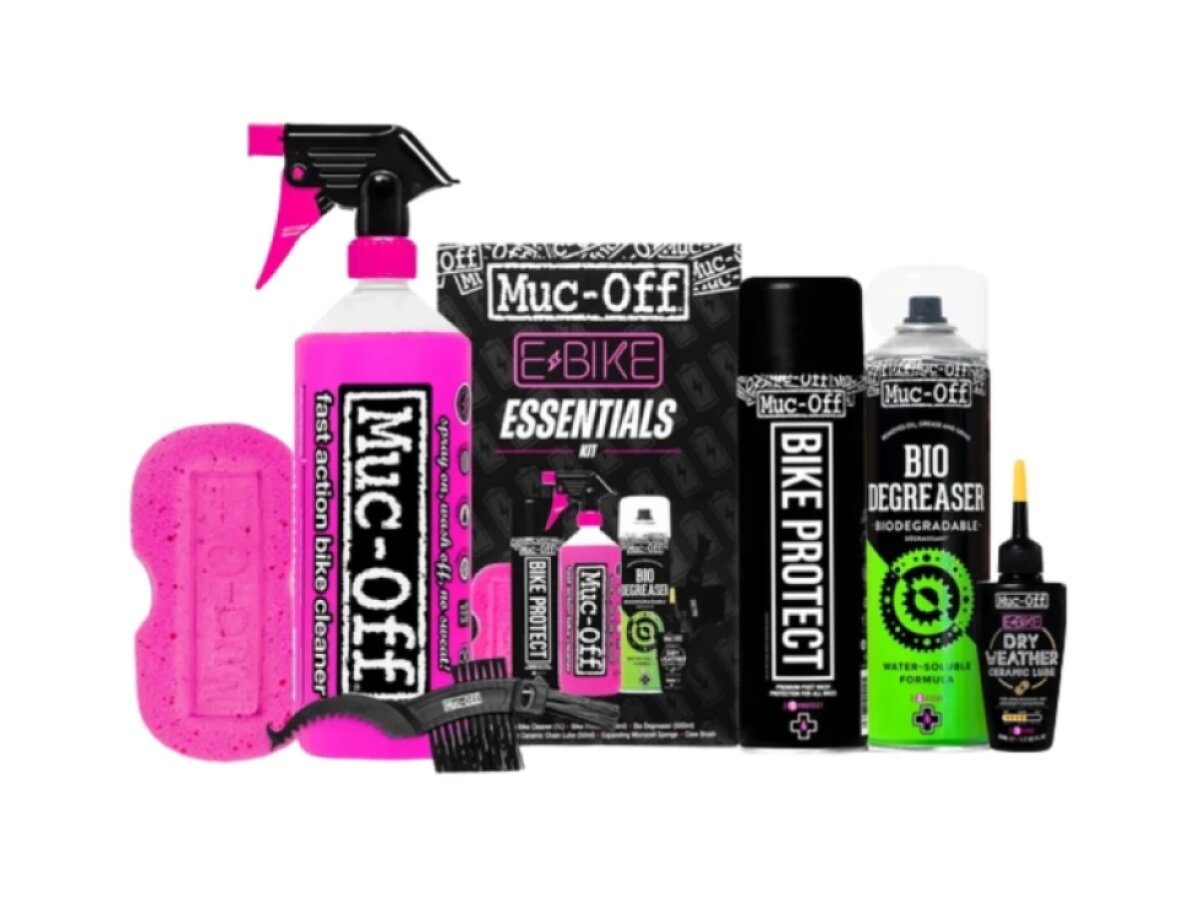 MUC-OFF eBike Essentials Kit - Sada na čištění a ochranu elektrokol