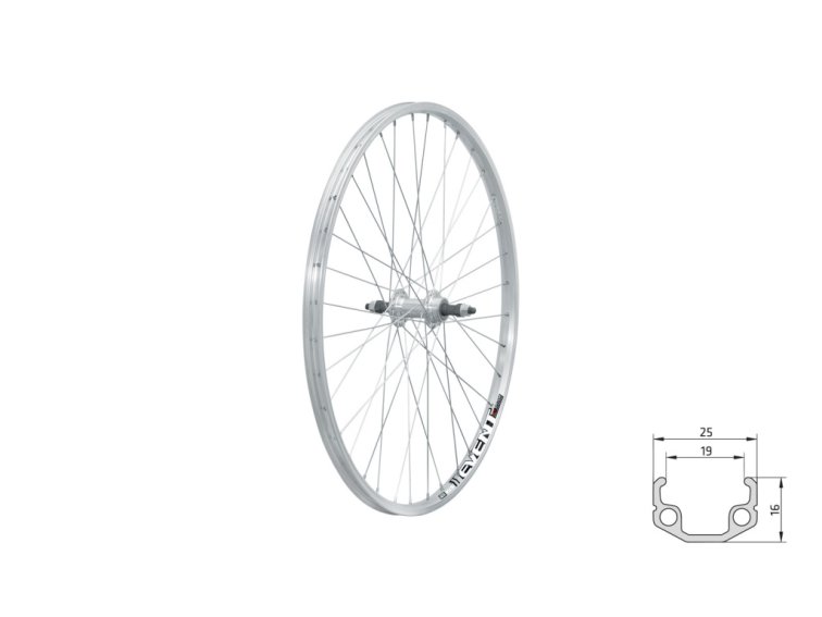 KLS zapletené kolo zadní 26" EVENT V-brake (šířka 19 mm)