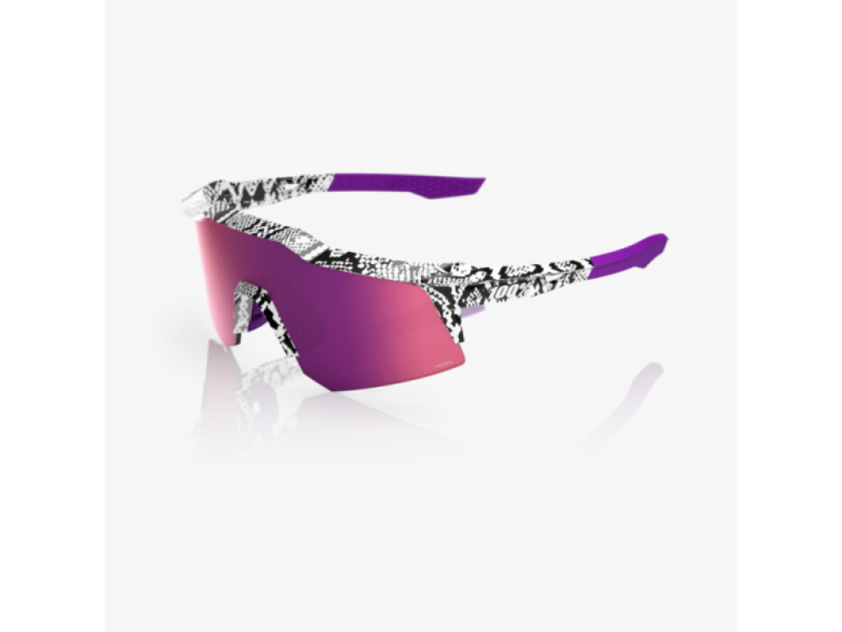 100% brýle Speedcraft XS LE Elly 3 Gloss White (HiPER Dark Purple Mirror Lens)