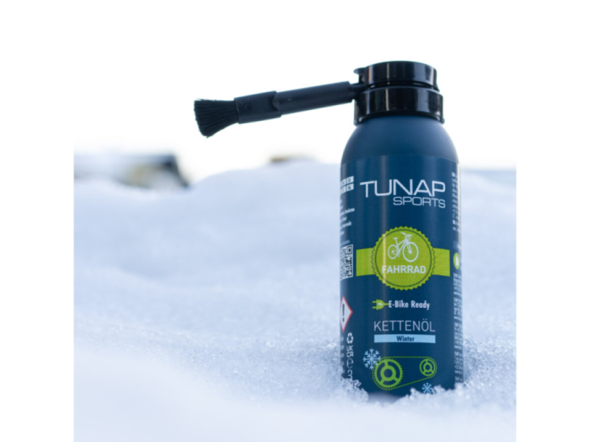 TUNAP SPORTS Chain Oil WINTER do mokrých podmínek olej na řetěz sprej pro kola a elektrokola (125ml)