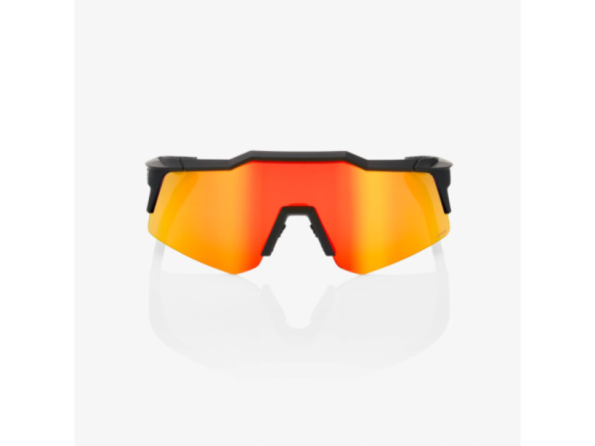 100% brýle Speedcraft XS Soft Tact Black (HiPER Red Multilayer Mirror Lens)