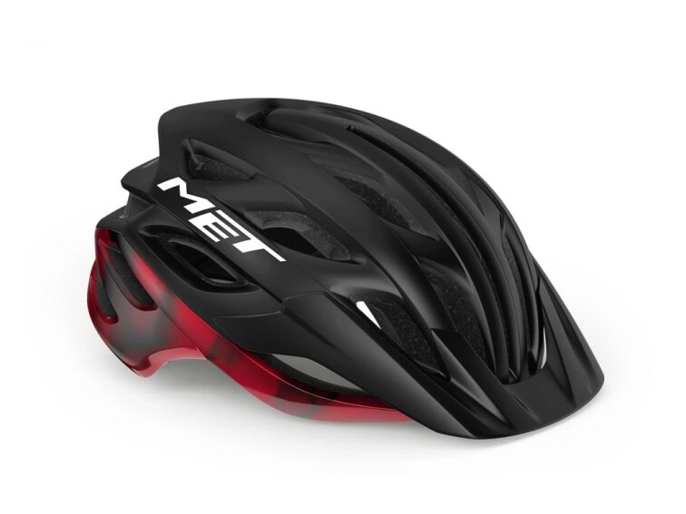 MET helma Veleno (Black Red | Matt Glossy)