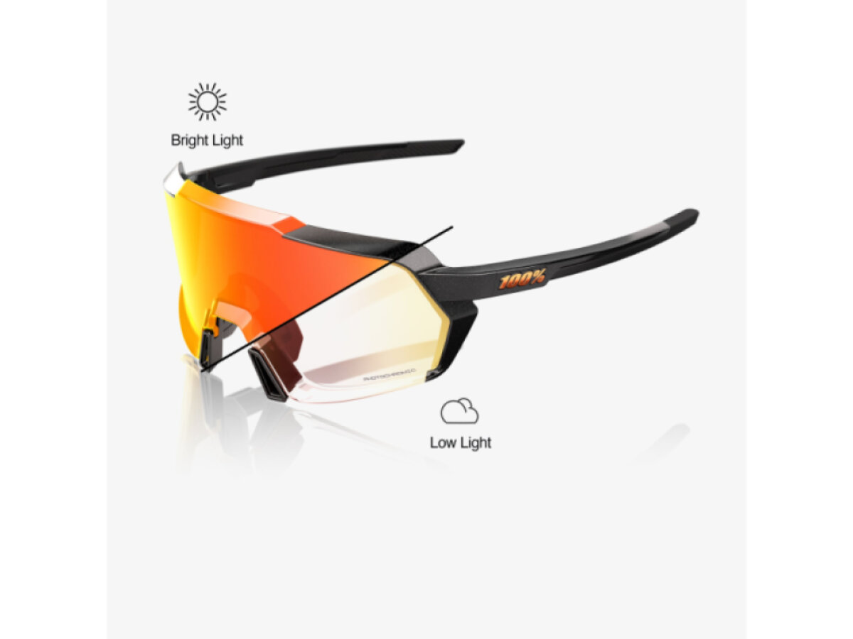 100% brýle Korbin Gloss Metallic Black (Orange Flash Mirror Photochromic)