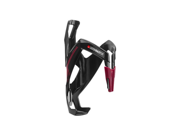 Elite košík Custom Race Plus - lesklý černý/amaran