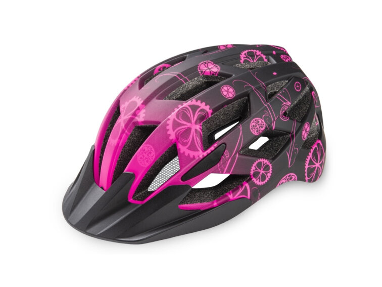 R2 helma dětská LUMEN JUNIOR (růžová/ černá) ATH20H
