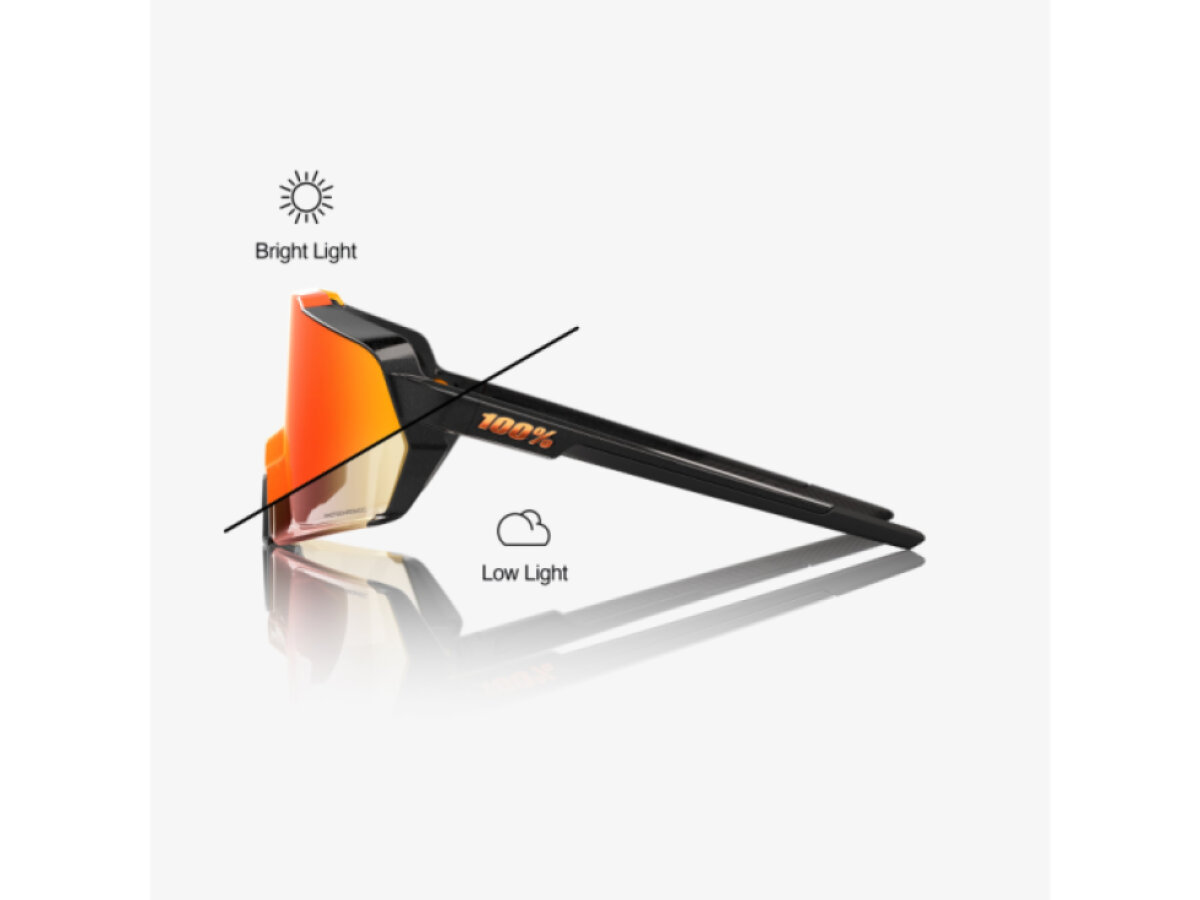 100% brýle Korbin Gloss Metallic Black (Orange Flash Mirror Photochromic)