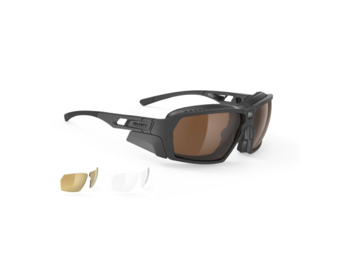 Rudy Project brýle Agent Q Black Matte (Hi-Altitude +Trasp + MLS Gold)