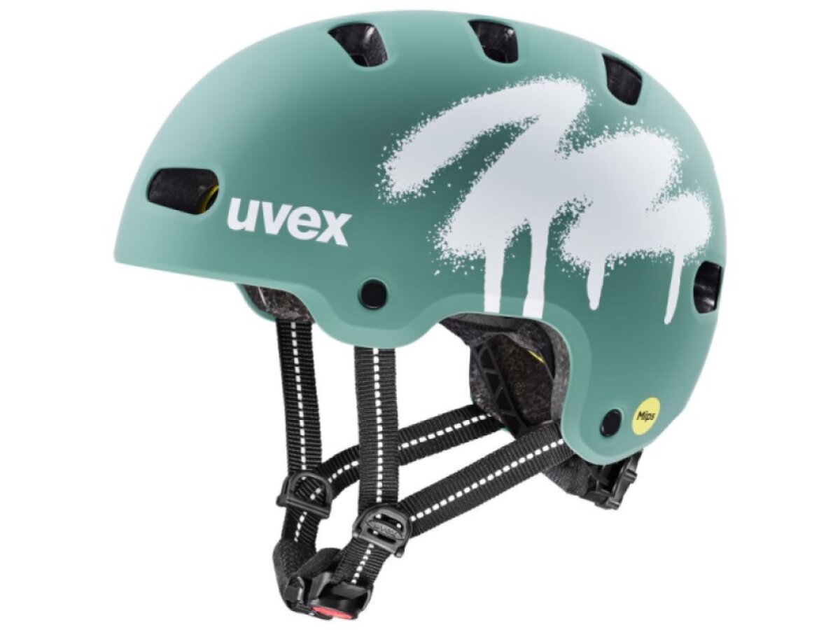 Uvex helma dětská Kid 4 style MIPS (spray sage green matt)