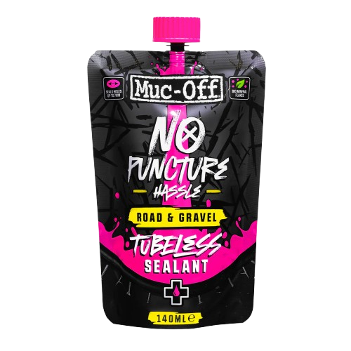 MUC-OFF No Puncture Hassle Road & Gravel Sealant - Těsnící tmel pro bezdušová silniční a gravel kola (140 ml)