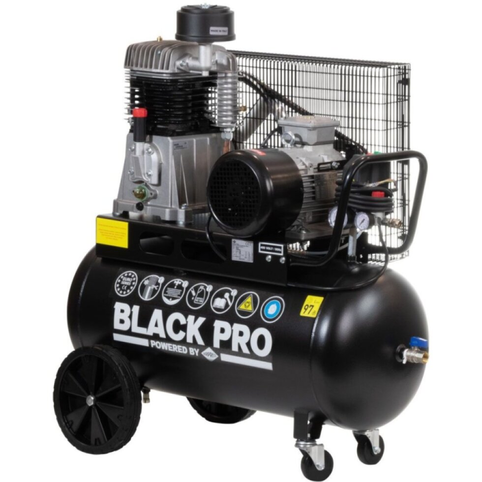 Dvojpiestový kompresor Black Pro NB5 11 bar 5,5 hp/4 kW 443,6 l/min 90 l