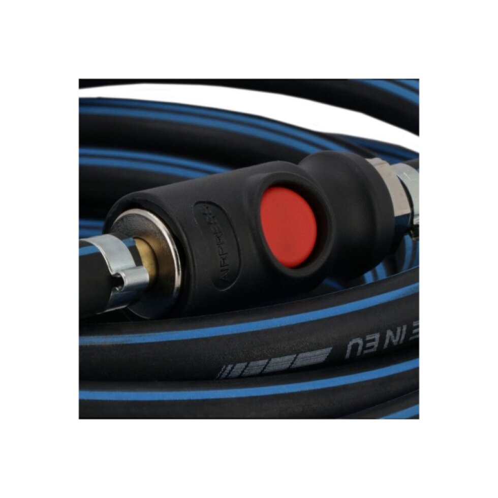 Zosilnená elektrostatická hadica 10 x 3,5 mm 10 m bezpečnostné spojky 43E810+43E730