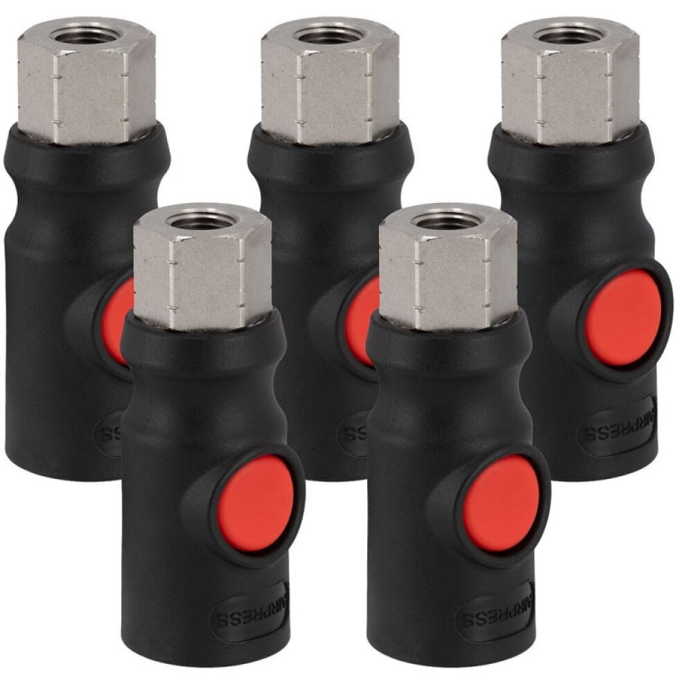 Bezpečnostná rýchlospojka 1/4" vnútorný závit 5 ks.