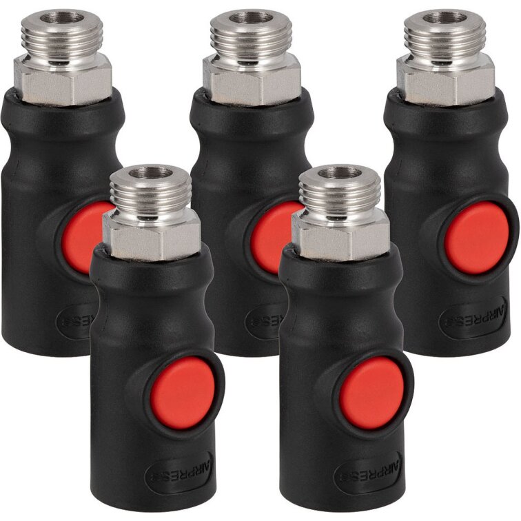 Bezpečnostná spojka 1/2" vonkajší závit 5 ks.