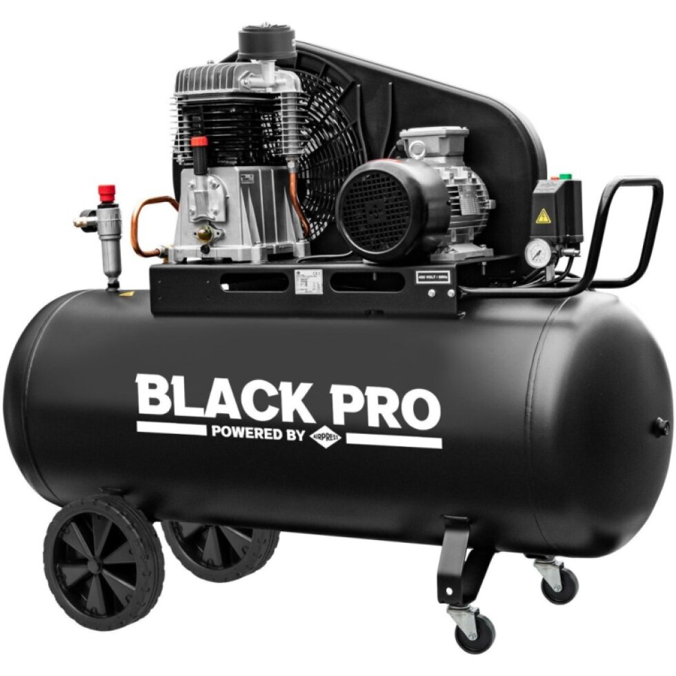 Dvojpiestový kompresor Black Pro NB4 11 bar 4 hp/3 kW 398,9 l/min 270 l