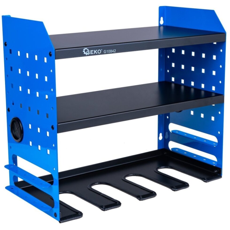 Kovová polica na elektrické náradie so 4 zásuvkami (1)